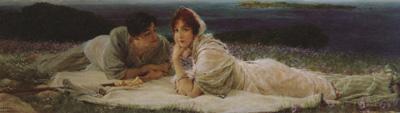 Alma-Tadema, Sir Lawrence A World of Their Own (mk24) Sweden oil painting art